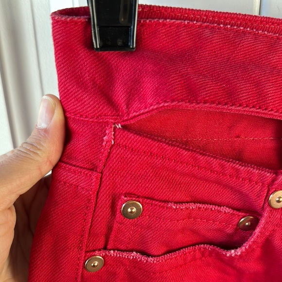 Valentino Red Straight Leg Jeans- read description - Picture 8 of 9